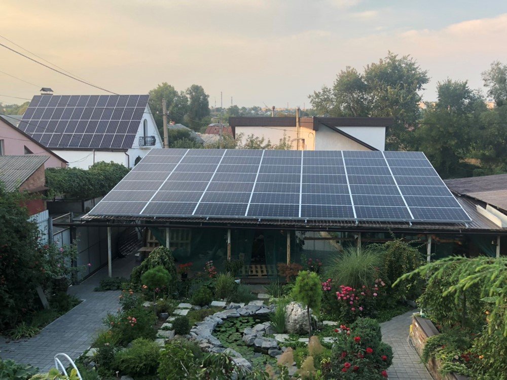 Сумська обл. с. Нижня Сироватка. 30 квтгод. Інвертор Zeversolar Zeverlution Pro 30, панелі - LongiSolar 300 mono