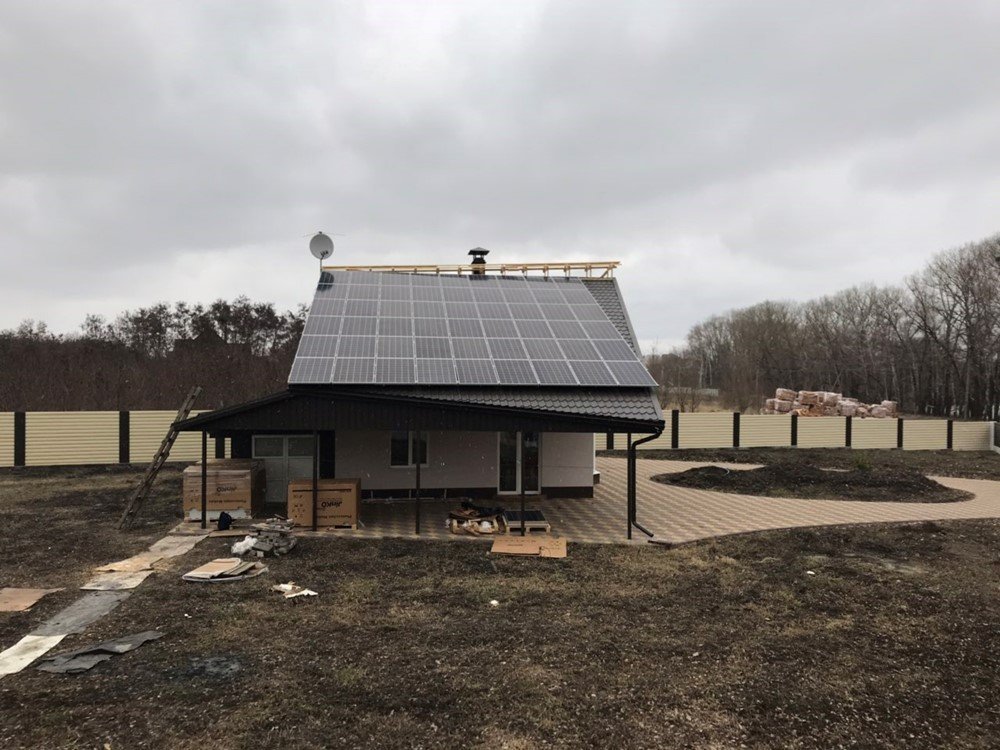 м. Суми. 30 + 12 квтгод. Інвертора SMA STP 12000 TL + Huawei Sun 2000 - 33 KTL-A. Панелі - JinkoSolar 275 poly + JaSolar 320 mono